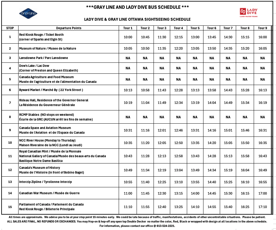 45mins schedule; every 1hr